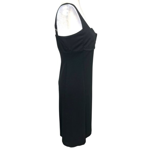 Calvin Klein Black Sleeveless Sheath Dress - Size 8 - Picture 3 of 6